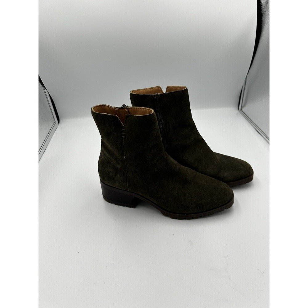 Women's Crown Vintage Olive Suede Boots Size 6
